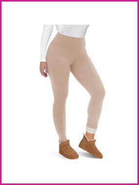 Fleece Lined Thermal Leggings High Waisted Tummy Control Winter Pants